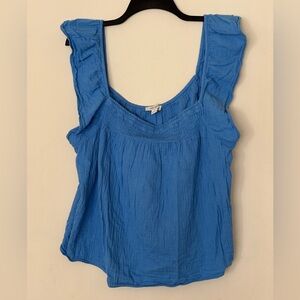 ON 34TH Sleeveless Women’s Shirt Color Blue Size XXL